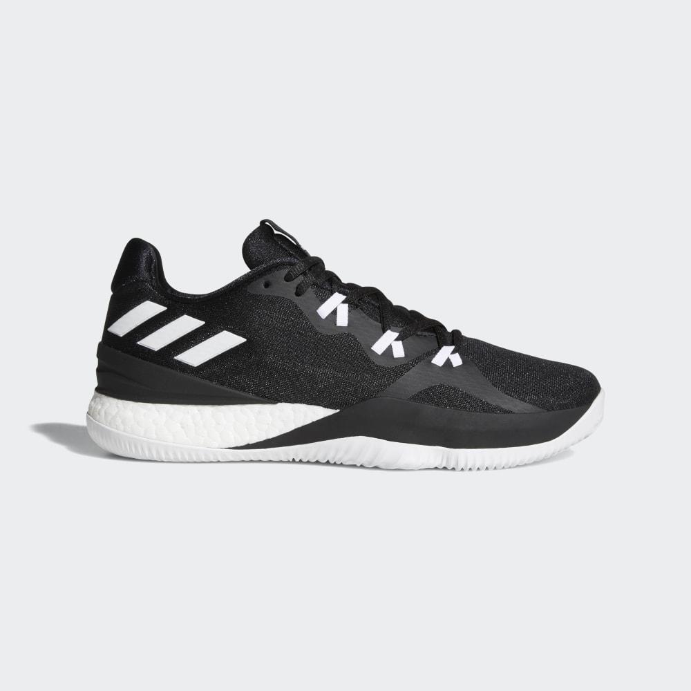 Adidas Men's Crazylight Boost 2018 Basketball Shoes Black/White/Dark Grey Ireland DB1070